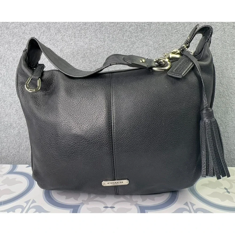 Coach | Bags | Coach 2396 Avery Pebbled Leather Tassel Hobo 